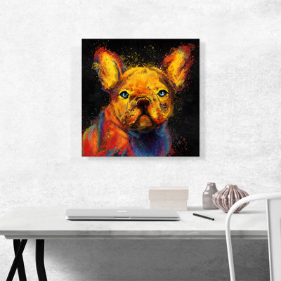 Bouledogue français - impression sur toile tendue