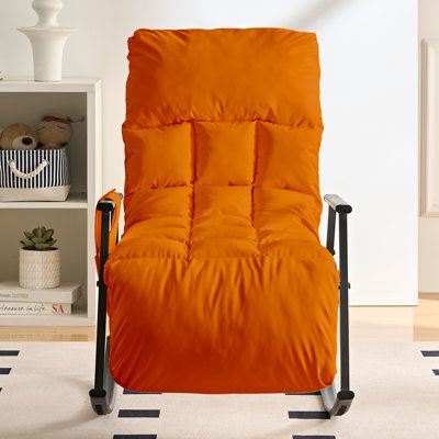 Plush Recliner Chair With Massage Honeycomb Backrest - 4-Way Adjustable Lumbar Support & Footrest, Side Storage Pockets, Sturdy Steel Fram by Corrigan Studio