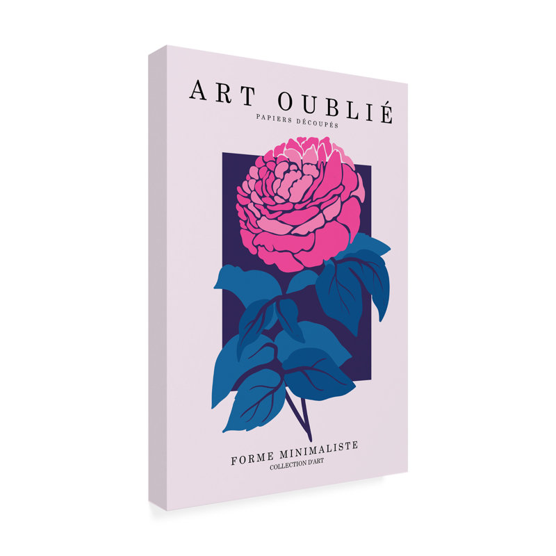 Art sur pivoine bolognaise Incado fuchsia, H 19 po x l 12 po