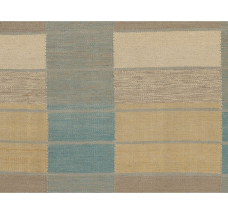 Striped Area Rug in Blue/Beige