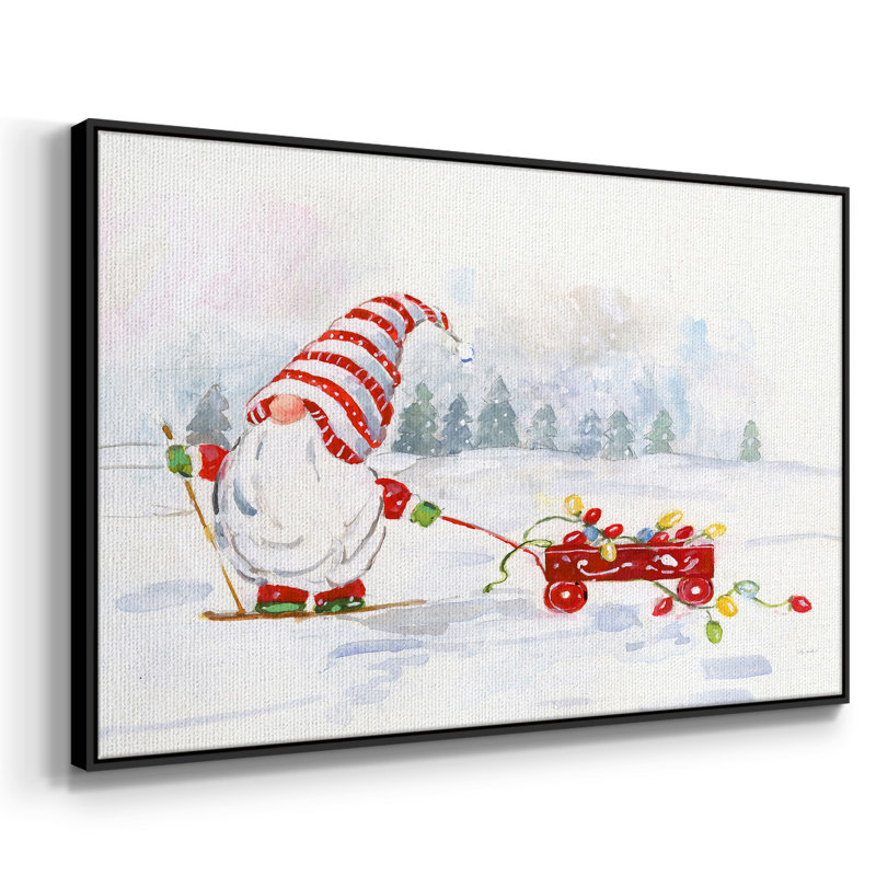 Gnome d'hiver II, H 27 po x l 41 po x P 2 po, Noir