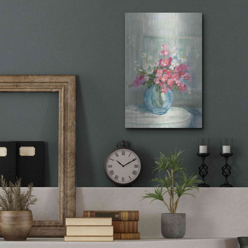 «Spring Bouquet I» par Carol Rowan, art mural en métal, 12 po x 16 po, H 16 po x l 12 po