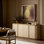 Mariella Sideboard-Beige Painted Linen