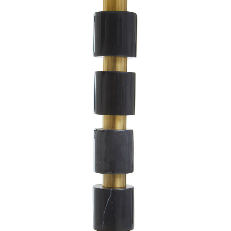 Abhijeet Table Lamp, Black/Gold