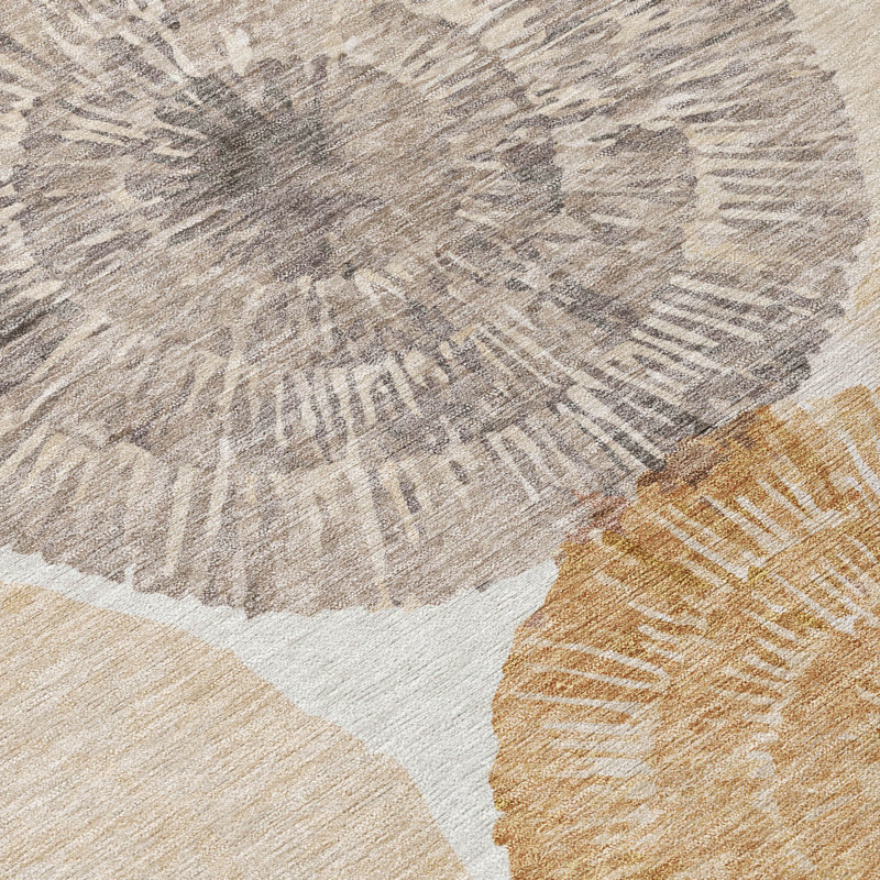 Machine Washable Indoor/Outdoor Bourkelands ACN2351 Abstract Rug, Rectangle 3' x 5'