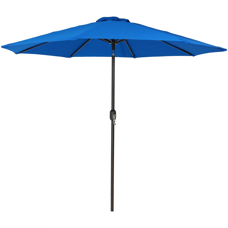 Nichoel 8' Market Sunbrella Umbrella, Blue