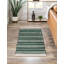 Tapis vert / beige tissé à la machine Aurimas-806941219
