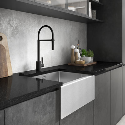 Abode Designs 465mm W Single Bowl Stainless Steel Kitchen Sink