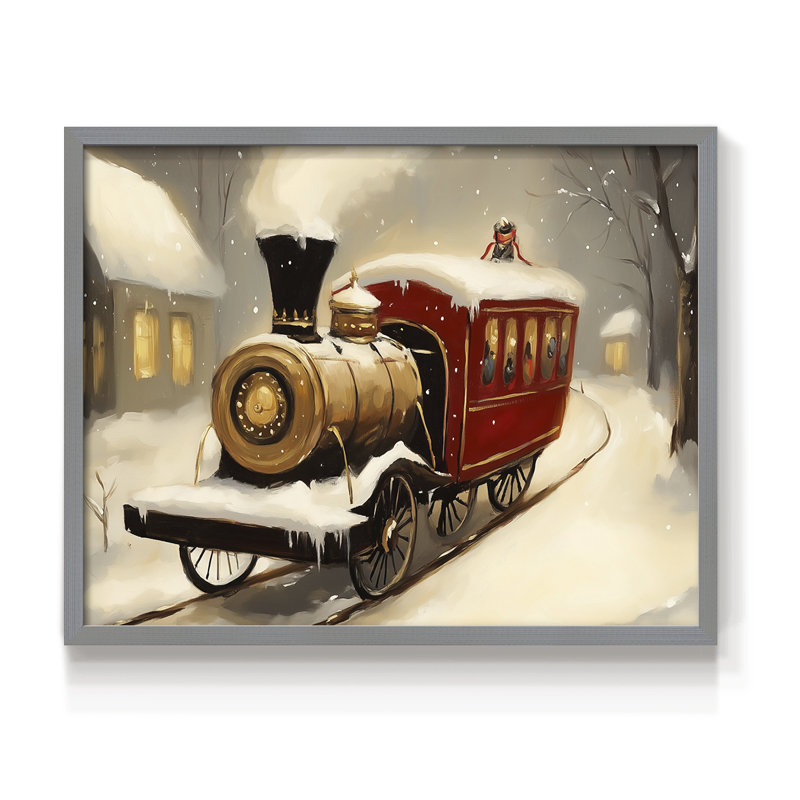 Art de Noël - DCCDXCV - Reproduction encadrée - Restickable, Gris, H 22 po x l 28 po