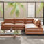 Canapé modulaire en cuir 2 pièces Serena-108988472