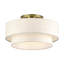 Grand luminaire semi-encastré 3 lumières Aselin-122725139