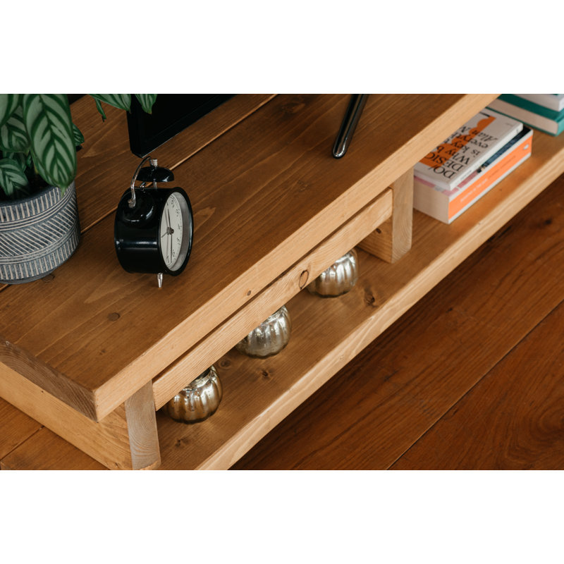 Brentwood Unfinished TV Stand, Rugger Brown, 160cm