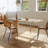 Modern Semi-Circular Solid Wood Dining Table-110519229