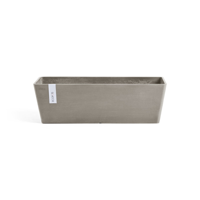 Pot Planter, Taupe, 6.7" H x 21.6" W x 6.7" D