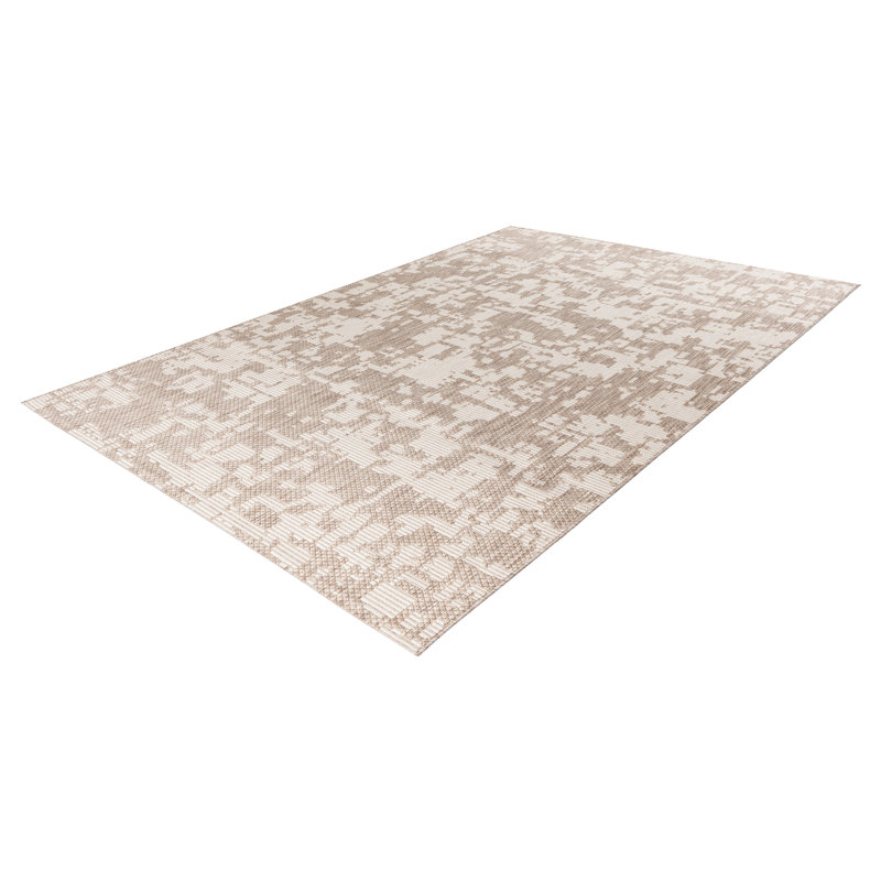 Tallinn Abstract Area Rug, Rectangular 160 x 230cm, Taupe