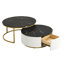 Table basse gigogne moderne avec tiroir 27,6 po