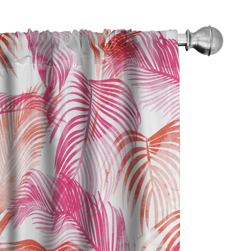 Semi Sheer Curtain Pair, 28" W x 63" L