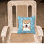  Coussin décoratif 14 po Shiba Inu Snowflake