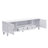 VIBE HAUS 70.9'' Modern TV Stand For Tvs Up To 80 Inches, Entertainment Center With Open Compartment, TV Storage Cabinet With 2 Drawers, 2 Cabinets And 5 Solid Legs For Living Room