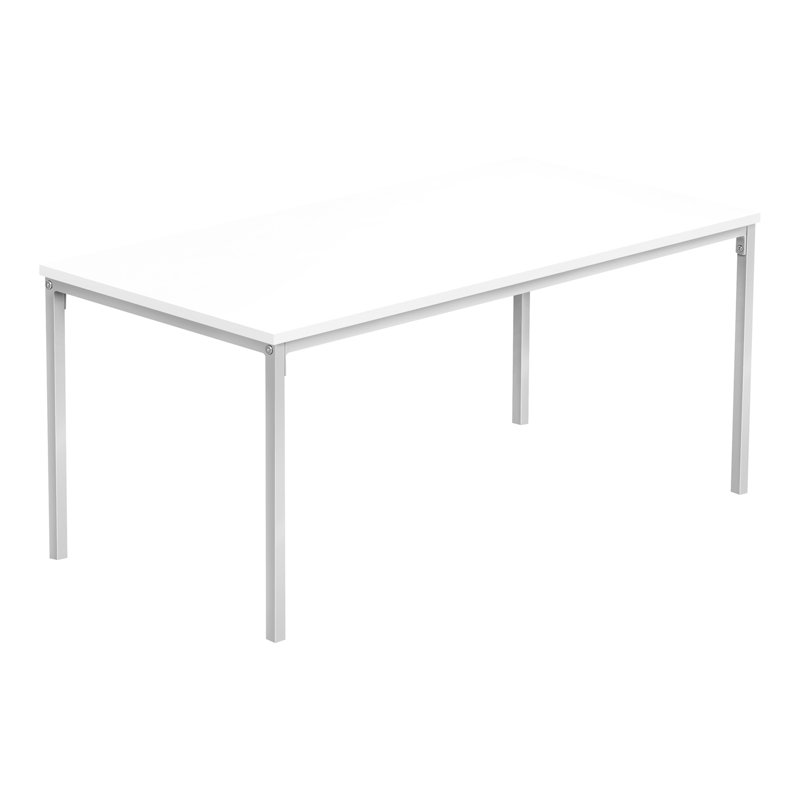 Table de salon avec touche moderne, console rectangulaire contemporaine en métal gris stratifié 40 po, gris