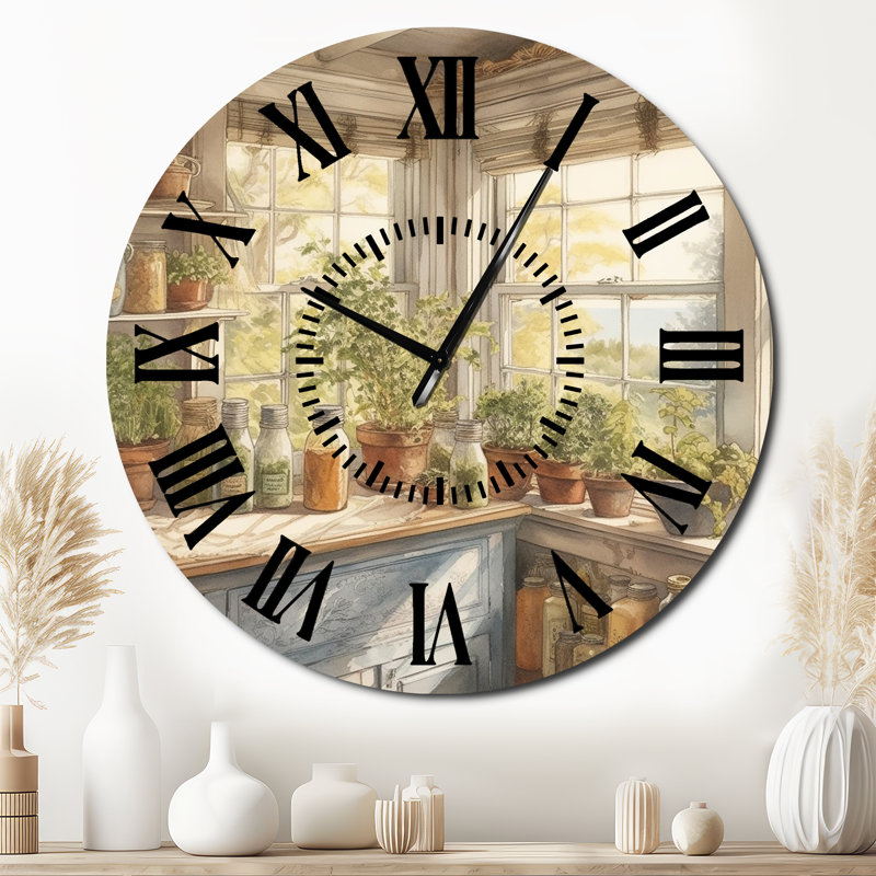 Horloge murale Old Farmhouse Kitchen I - Kitchen, Surdimensionné