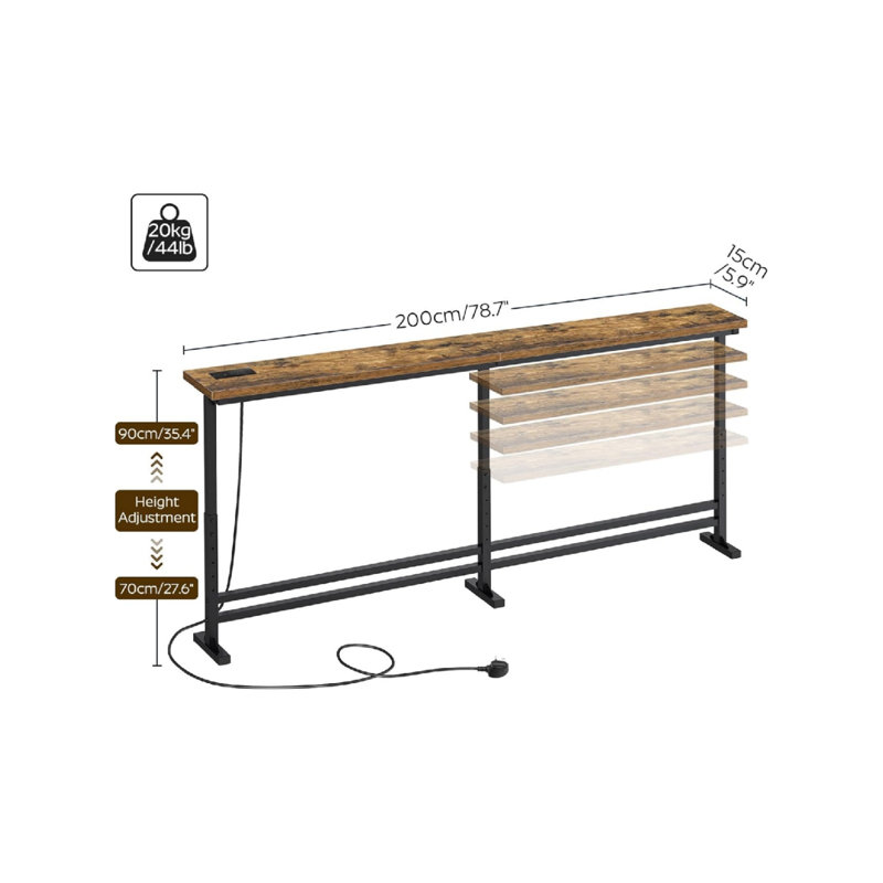 200 cm W Console Table
