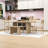 6-Piece Wooden Oval Dining Table Set-1552688289