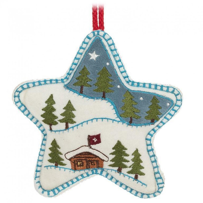 Ornement en forme d'étoile de chalet