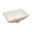 Lavabo de salle de bain rectangulaire encastré en céramique blanche 21,5 "x 15" avec trop-plein