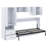 Murphy Bed With Open Shelves And Storage Drawers,Built-In Wardrobe And Table