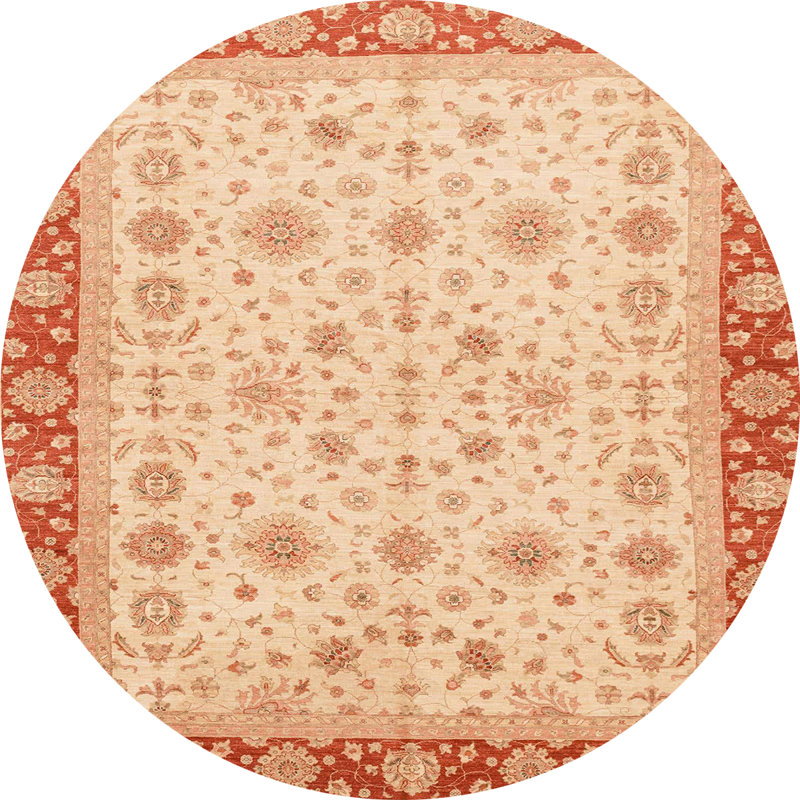 Abstract Indoor Rug, Round 6'
