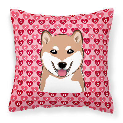 Coussin décoratif intérieur/extérieur schnauzer hearts