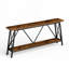 Table de canapé polyvalente et durable avec rangement supplémentaire et pieds réglables, table d'entrée avec tablettes de rangement à 2 niveaux-2073804210
