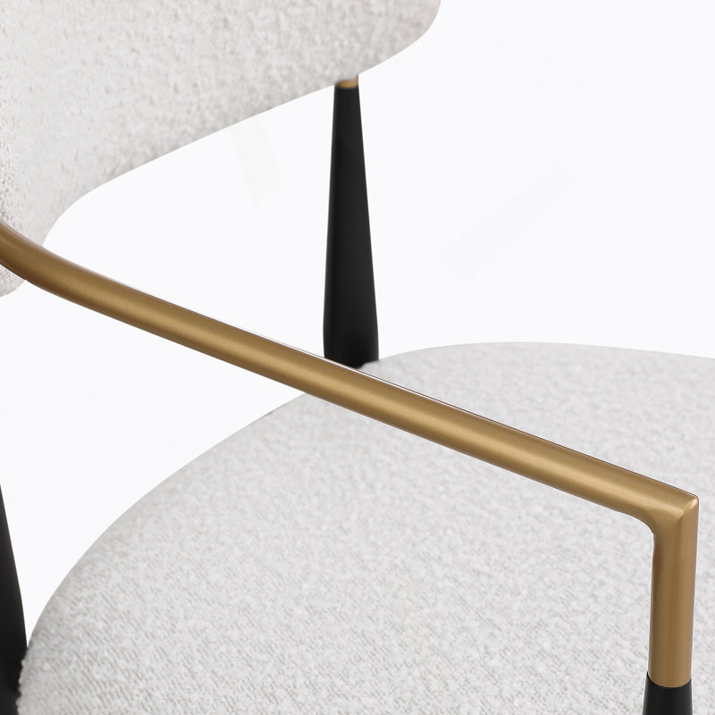 Tabouret de bar (ensemble de 2), Beige / polyester, 1