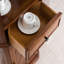 Vitrines en bois massif noisette + verre
