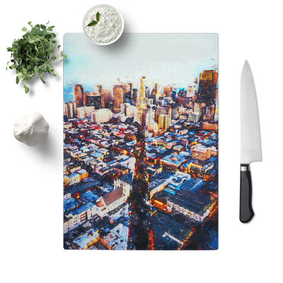 Glass Downtown San Francisco Chopping Board