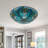 3-light Dimmable Tiffany Ceiling Light