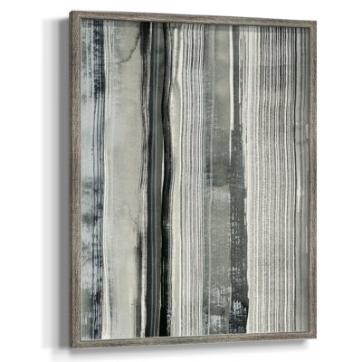 Impression encadrée «Differing Parallels II» - bois massif