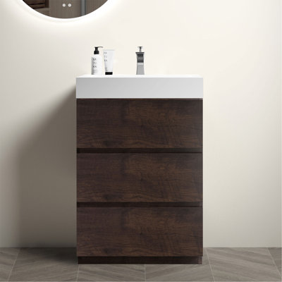 Meuble-lavabo élégant avec rangement spacieux et design moderne, un ajout parfait à votre salle de bain.