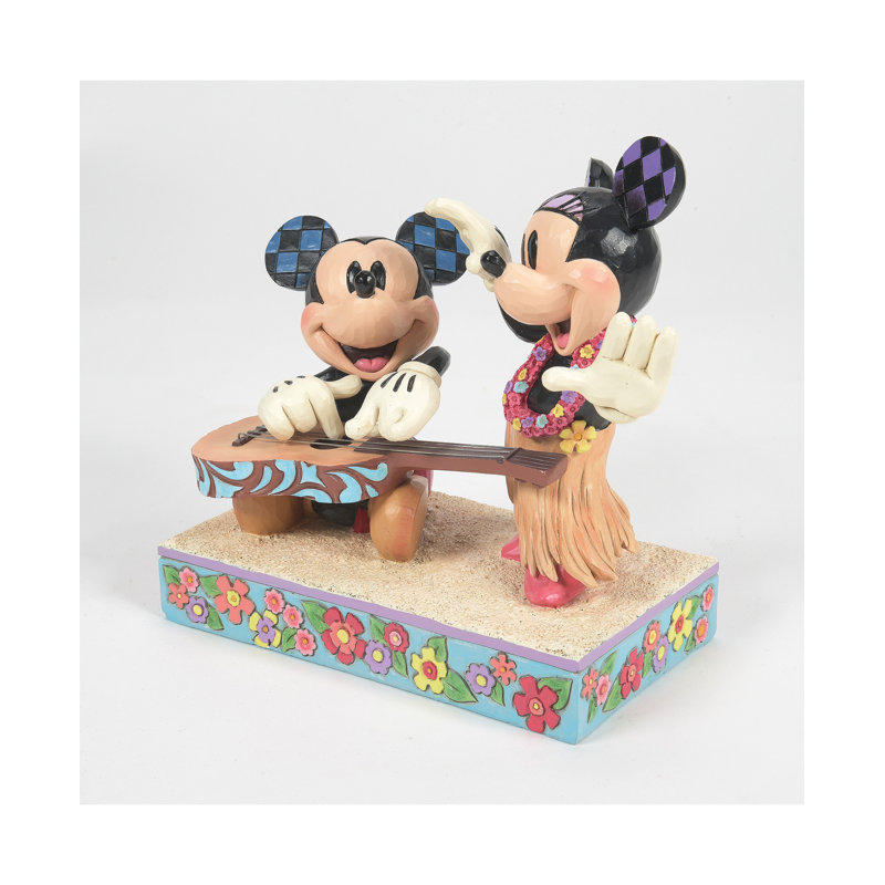 Disney Traditions Mickey and Minnie Hawaii Figurine
