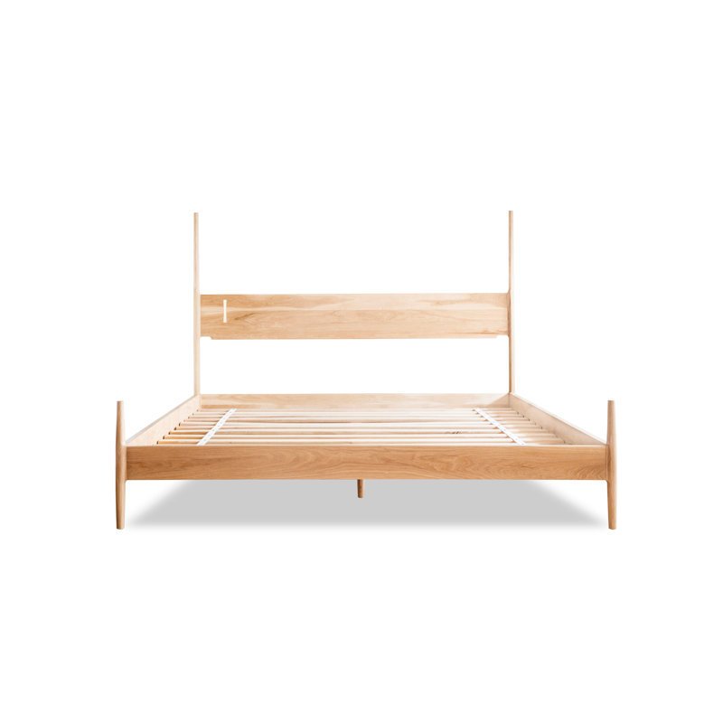 Dansk Solid Wood Bed, King, White Oak