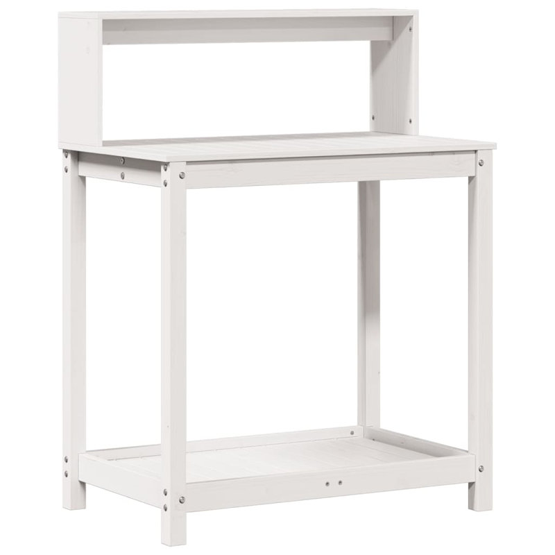 Arleny Wood Potting Bench, White
