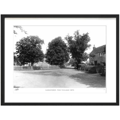 Langford, The Village 1895 by Francis Frith - Single Picture Frame Print
