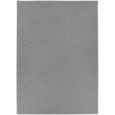 Tapis touffeté argent