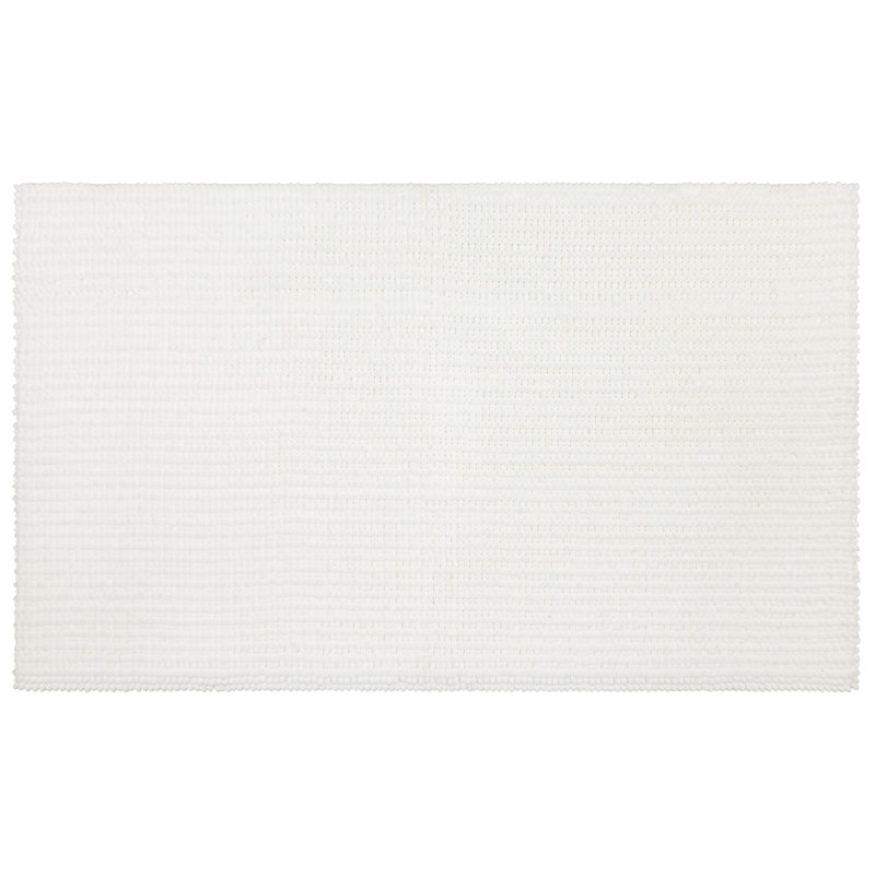 Tapis pour salle de bain Wagnon, L 17 po x L 24 po, Indigo