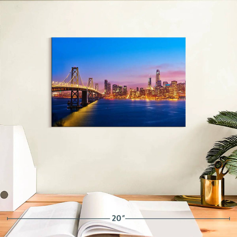 San Francisco Sunrise Skyline, H 8 po x l 12 po
