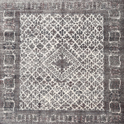 Tapis beige/gris traditionnel Hardyston