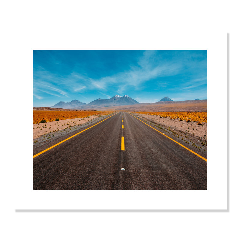 «Road trip» par Diego Jimenez, reproduction, H 13 po x l 15 po x P 0,75 po, Cadre noir mince, Pas de tapis