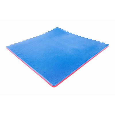 FlooringInc 1 Inch Thick MMA Foam Flooring Tiles -  1jumbosoftREDBLUE20