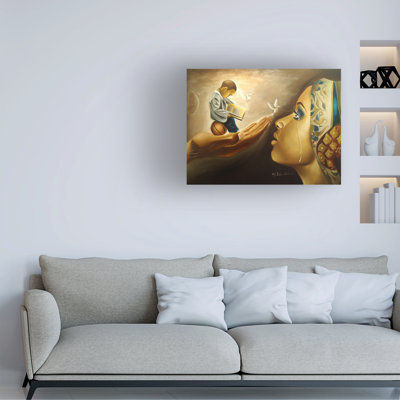 «Mother Behold Your Child» par Salaam Muhammad - peinture sur toile tendue
